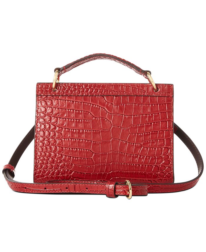 Lauren Ralph Lauren Convertible CrocEmbossed Leather Belt Bag