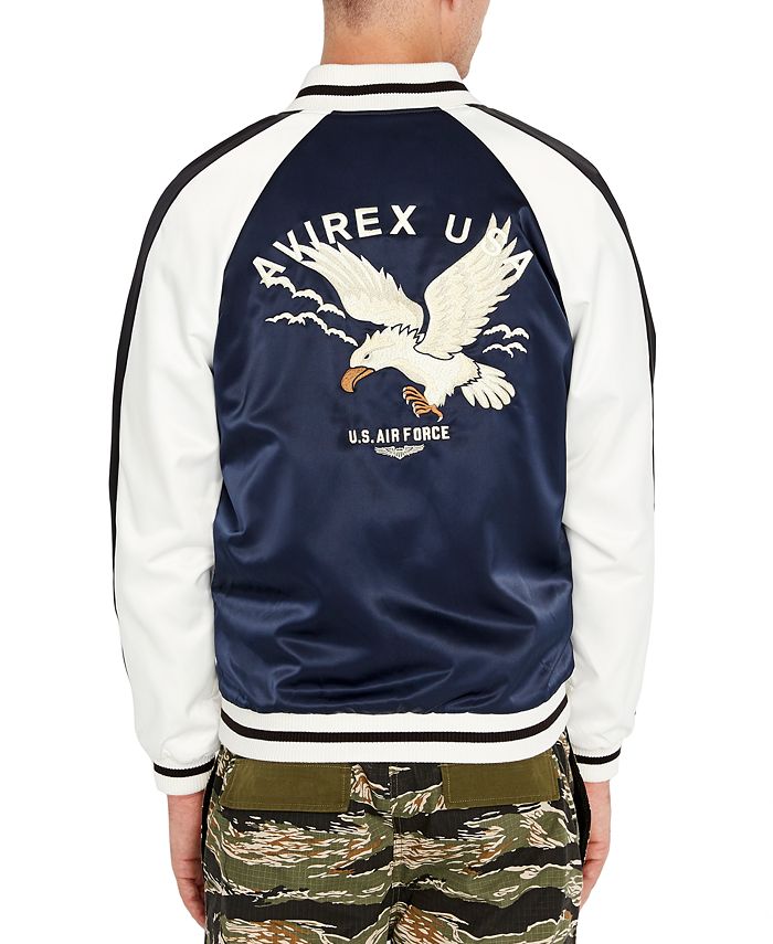 Avirex Men's Eagle Graphic Bomber Jacket & Reviews - Coats & Jackets ...