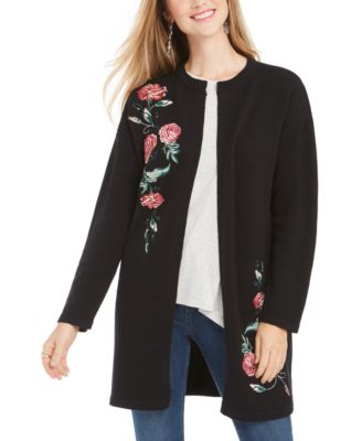 Style \u0026 Co Embroidered Sweater Jacket 