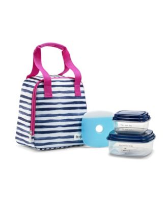 insulated lunch bag with containers