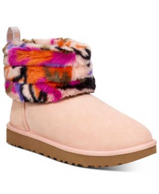 ugg fluff mini quilted noir