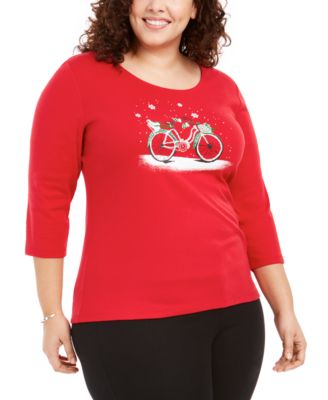 macys plus size holiday tops