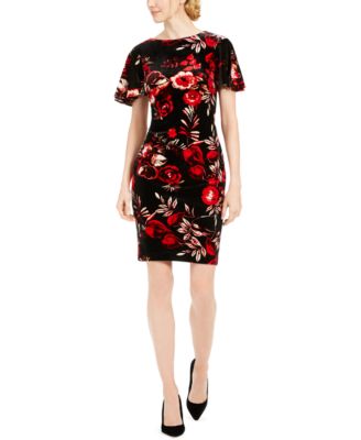 macy's calvin klein floral dresses