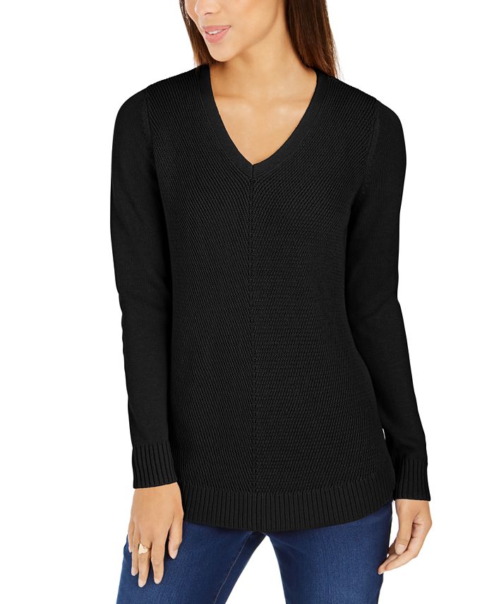charter club heart print sweater