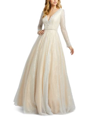 open back gown
