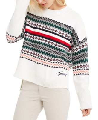 fair isle crewneck sweater
