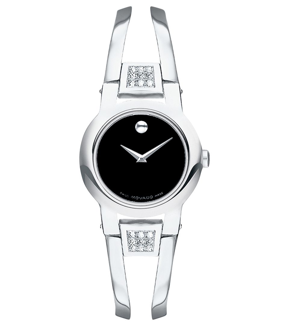 Movado Womens Amorosa Stainless Steel Bangle Bracelet Watch 24mm 0604759   Watches   Jewelry & Watches