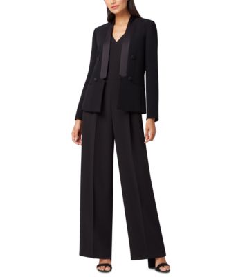 jumpsuit with suit jacket