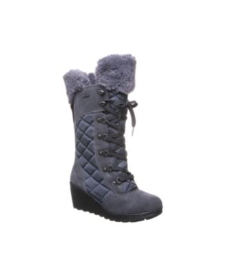 tall grey bearpaw boots