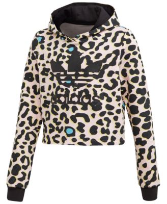 adidas Big Girls Leopard-Print Cropped 