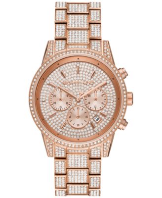 gold michael kors watch diamonds