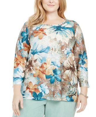 alfred dunner plus size tops on sale