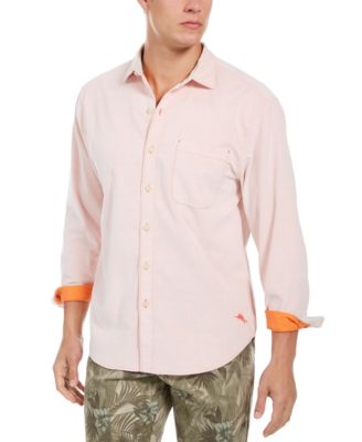 TOMMY BAHAMA Mens Ivory Button Down Corduroy Shirt 