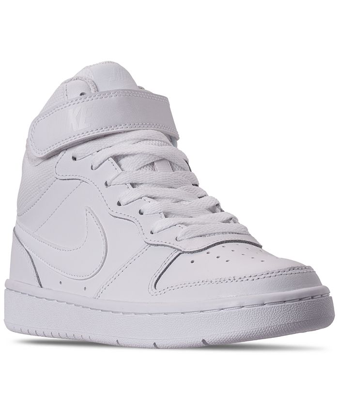 Nike Big Kids Court Borough Mid 2 Casual Sneakers From Finish Line Reviews Finish Line Kids Shoes Kids Macy S