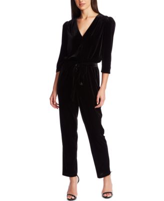 macys velvet jumpsuit