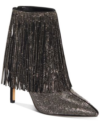 Ismeria Fringe Bling Booties, Created 