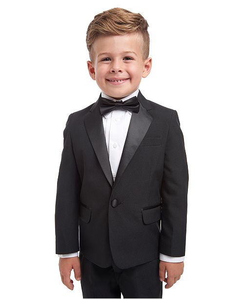 Nautica 4 Piece Tuxedo Suit Shirt Bowtie Little Boys Reviews Suits Dress Shirts Kids Macy S