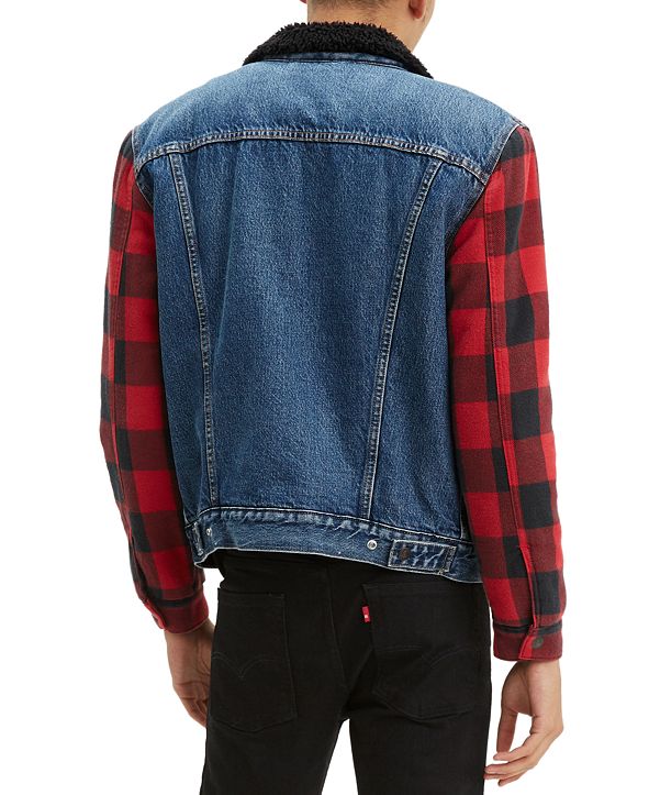 Levis sherpa plaid clearance
