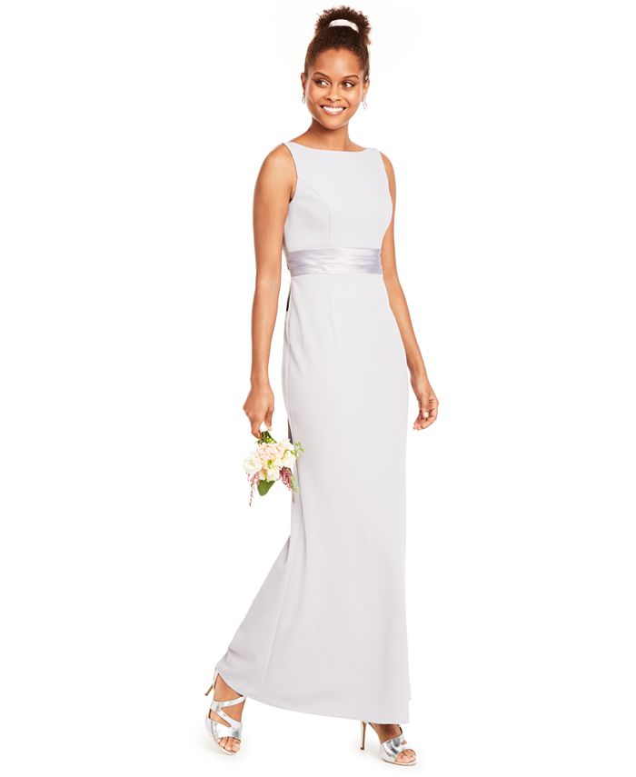 adrianna papell satin gown