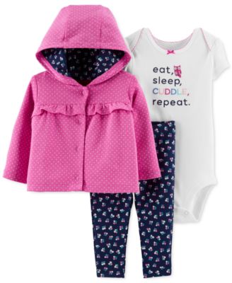 baby girl hoodie set