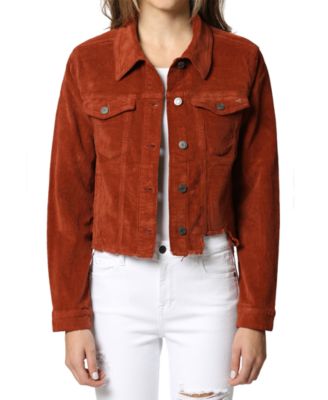 womens orange corduroy jacket