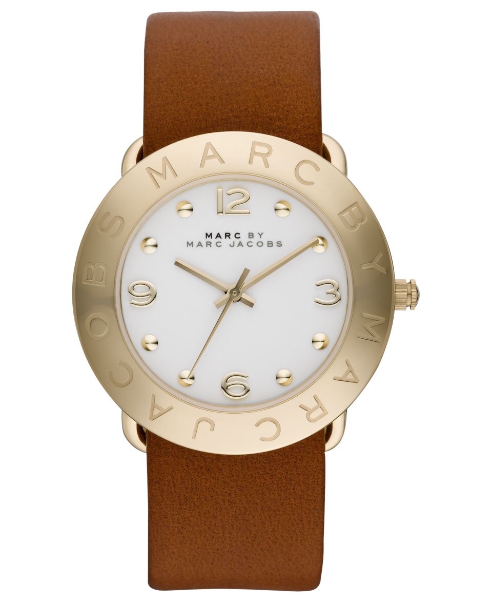 Marc by Marc Jacobs Watch, Womens Blade Tan Leather Strap 40mm MBM1218   Watches   Jewelry & Watches