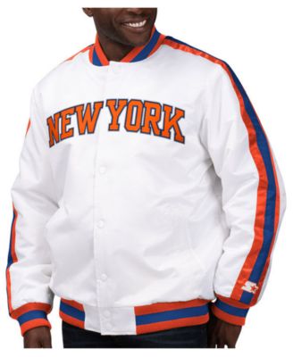 white new york knicks jacket