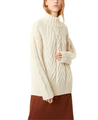 chunky cable knit sweater