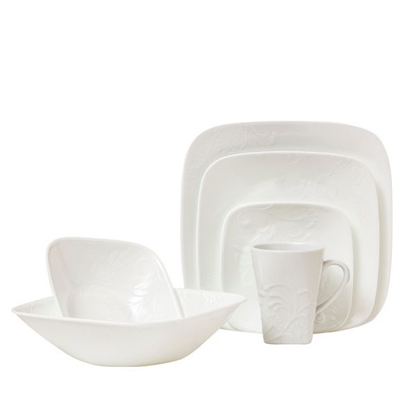 corelle boutique ™ cherish 16 pc square dinnerware set