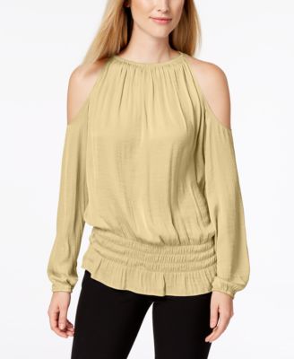 macys cold shoulder blouses