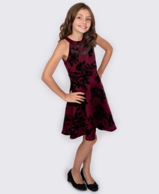 macys wine dresses