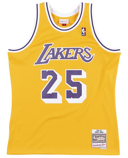 Mitchell Ness Men S Eddie Jones Los Angeles Lakers Hardwood Classic Swingman Jersey Reviews Sports Fan Shop By Lids Men Macy S
