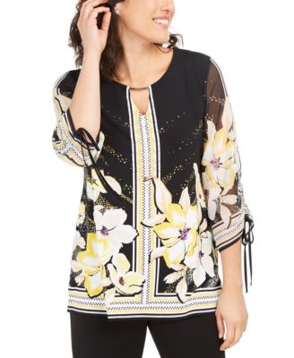 macys chiffon tops