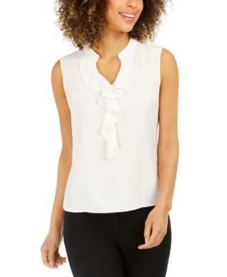 macy's ruffle blouse