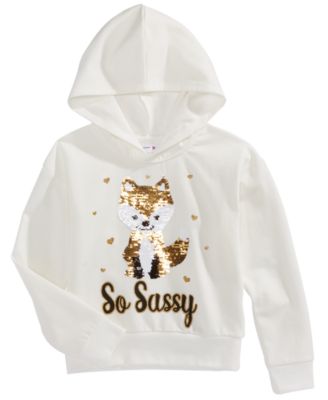 girls fox hoodie