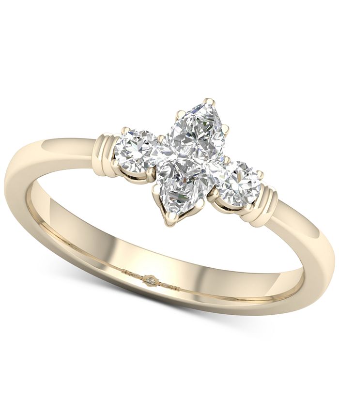 Macy S Diamond Marquise Engagement Ring 1 2 Ct T W In 14k Gold Reviews Rings Jewelry Watches Macy S