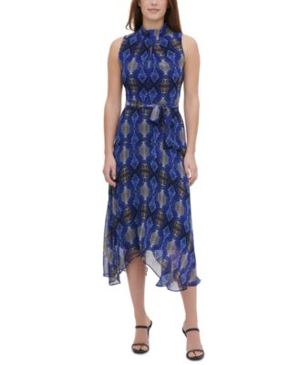 calvin klein snake print dress