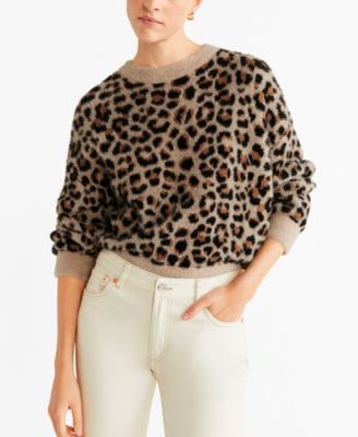 mango leopard print sweater