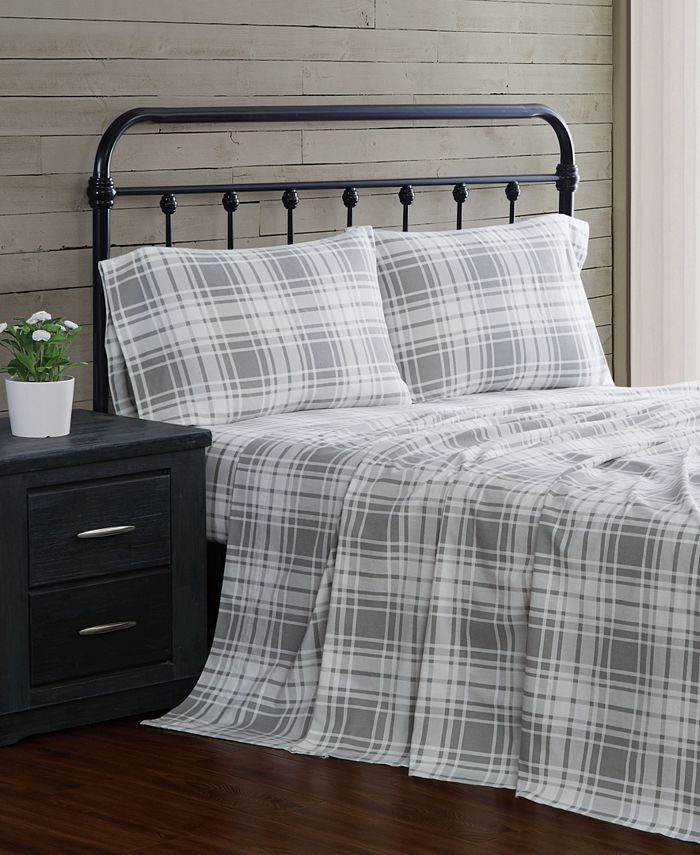 London Fog 4Piece Flannel King Sheet Set & Reviews Sheets