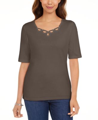 macys karen scott tops petite