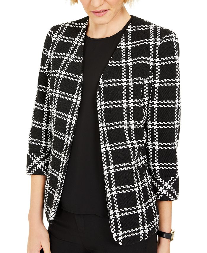 kasper plaid jacket