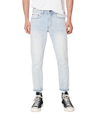mens slim cropped jeans