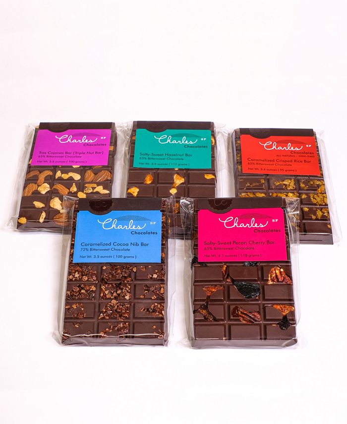 Charles Chocolates Bittersweet Premium Chocolate Bar Collection & Reviews Food & Gourmet Gifts