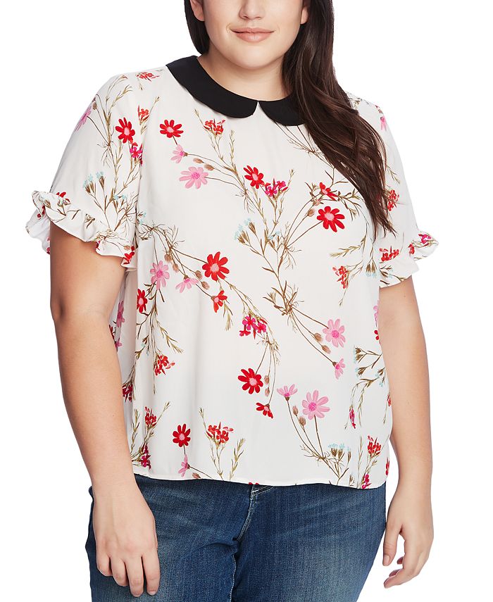 cece peter pan collar top