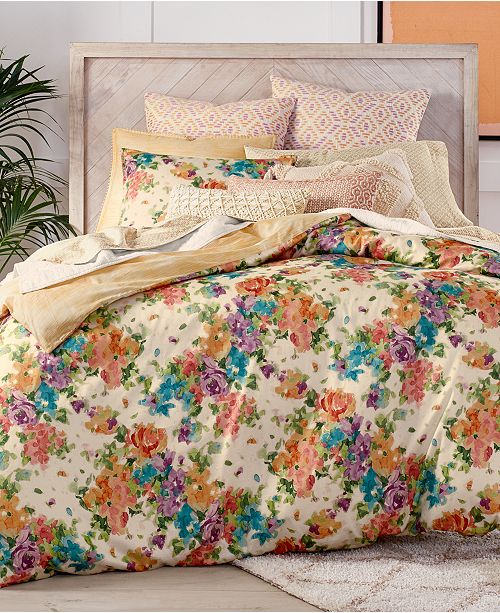 Lucky Brand Closeout Eden Cotton Reversible 2 Pc Twin Duvet Cover Set Created For Macy S Reviews Duvet Covers Bed Bath Macy S