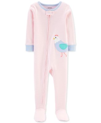 carters cotton footed pajamas