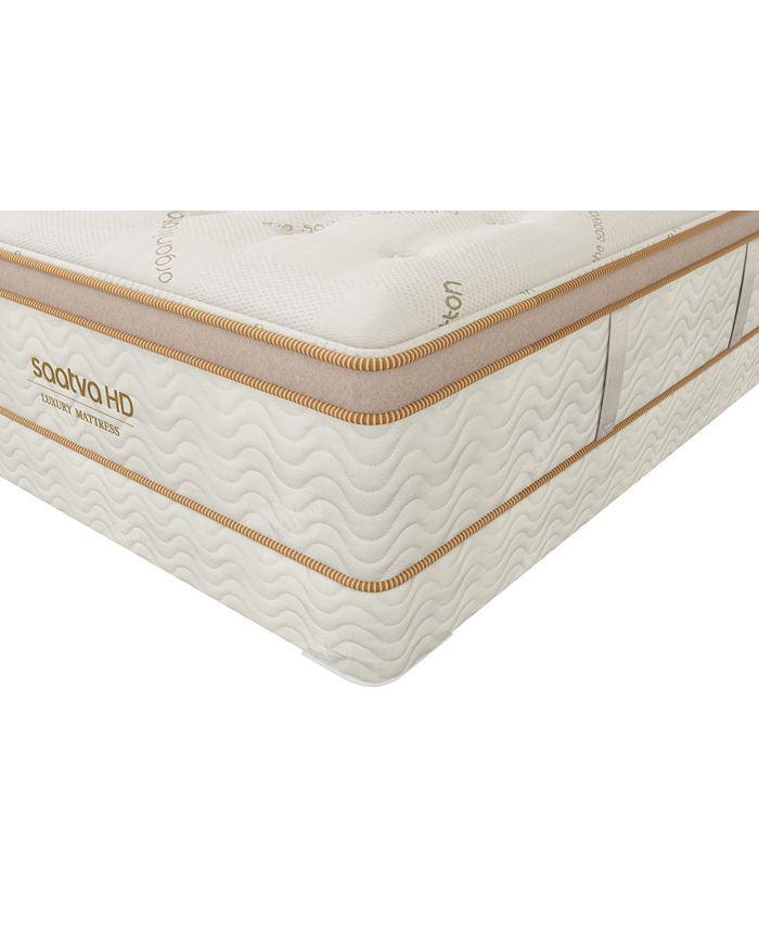 Saatva HD 15" Luxury Firm Euro Pillow Top Mattress Set King & Reviews