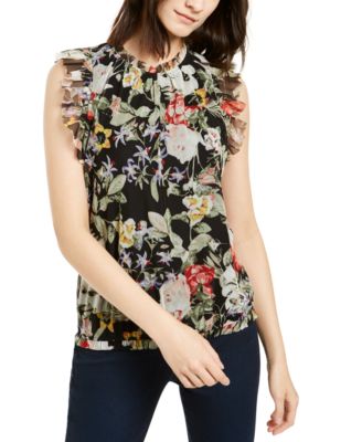 macys sleeveless tops