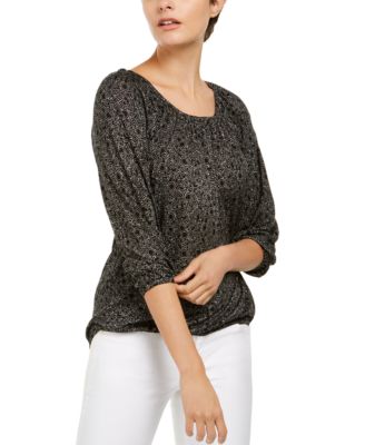 michael kors peasant blouse