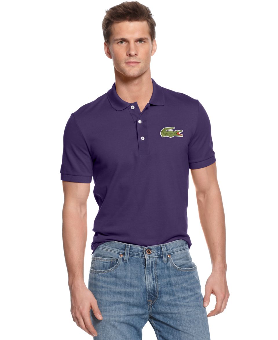 Lacoste Shirt, Long Sleeve Large Gingham Poplin Shirt   Casual Button Down Shirts   Men